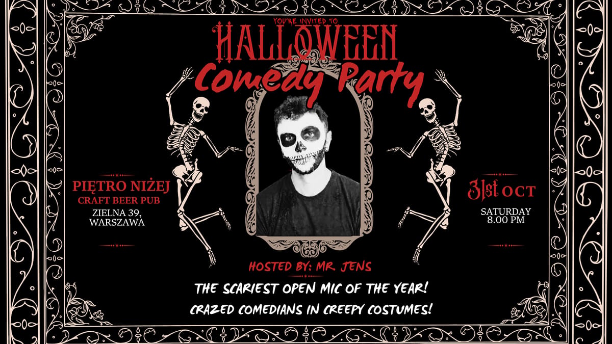Halloween Comedy Party (English Open Mic) event image