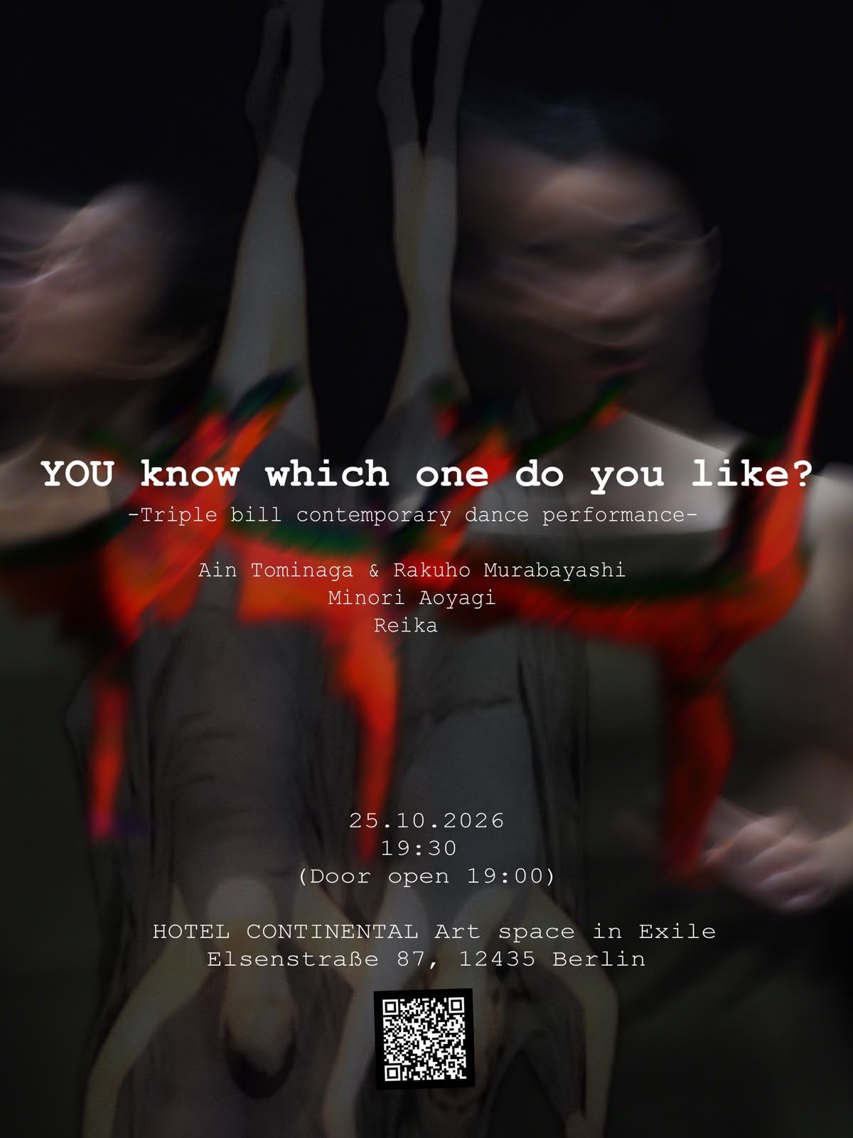 Do YOU know which one you like? - A Triple Bill by Berlin-based Japanese Choreographers