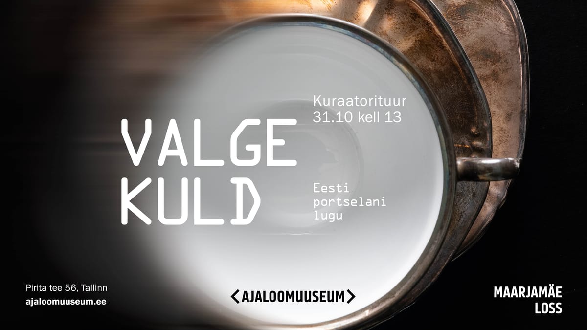 Anne Ruussaare kuraatorituur näitusel "Valge kuld. Eesti portselani lugu"