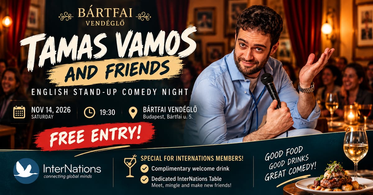 Free English Stand-Up Comedy Night - Tamas Vámos &Friends