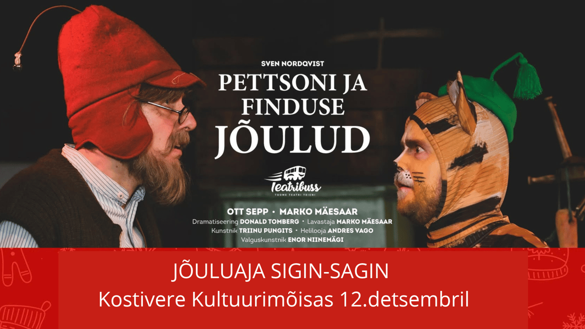 Jõuluaja sigin-sagin ERI - Jõuluetendus lastele "Pettsoni ja Finduse jõulud"