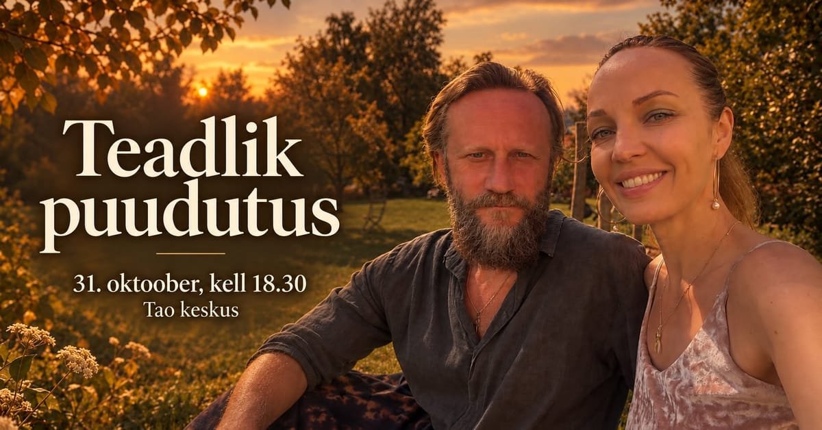 Teadlik puudutus - töötuba Tallinnas