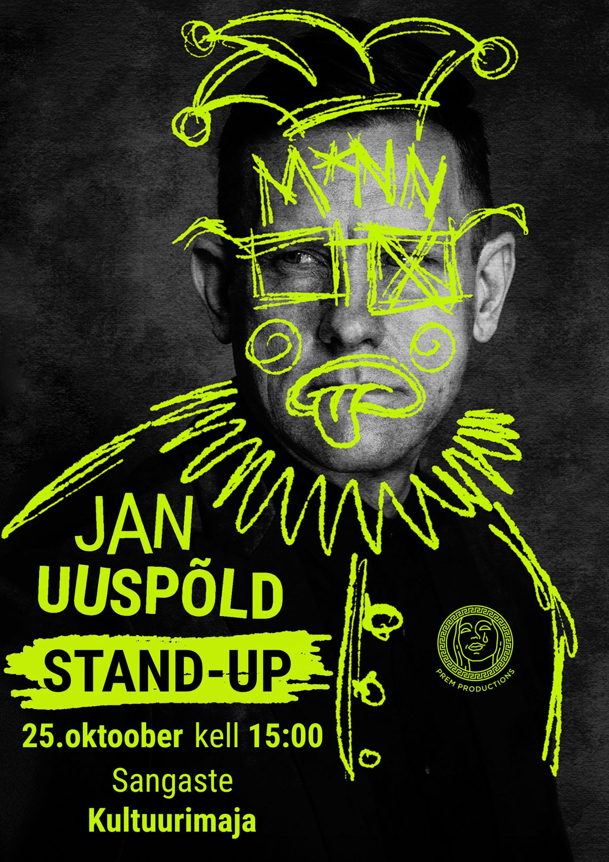 Jan Uuspõld stand-up ''Kuidas huumor meid elus edasi kannab?'' Sangaste Kultuurimajas