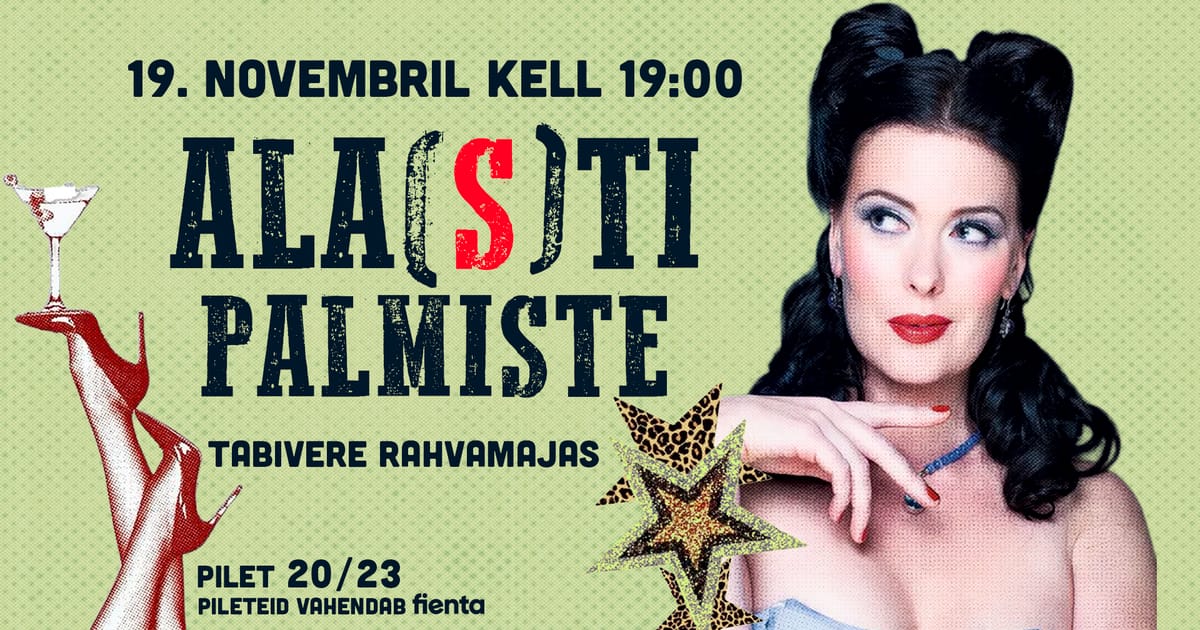 Merle palmiste "Ala(s)ti Palmiste" Tabivere Rahvamajas