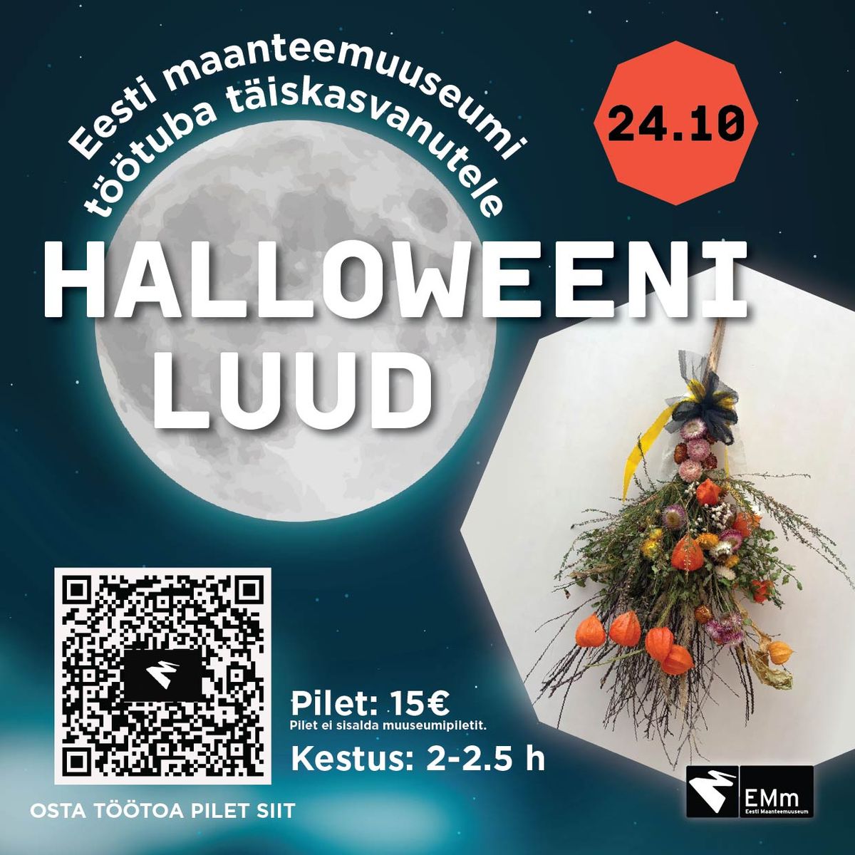 Sügisene Halloweeni töötuba Eesti Maanteemuuseumis