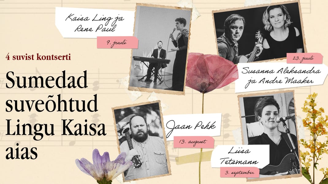 Sumedad suveõhtud Lingu Kaisa aias