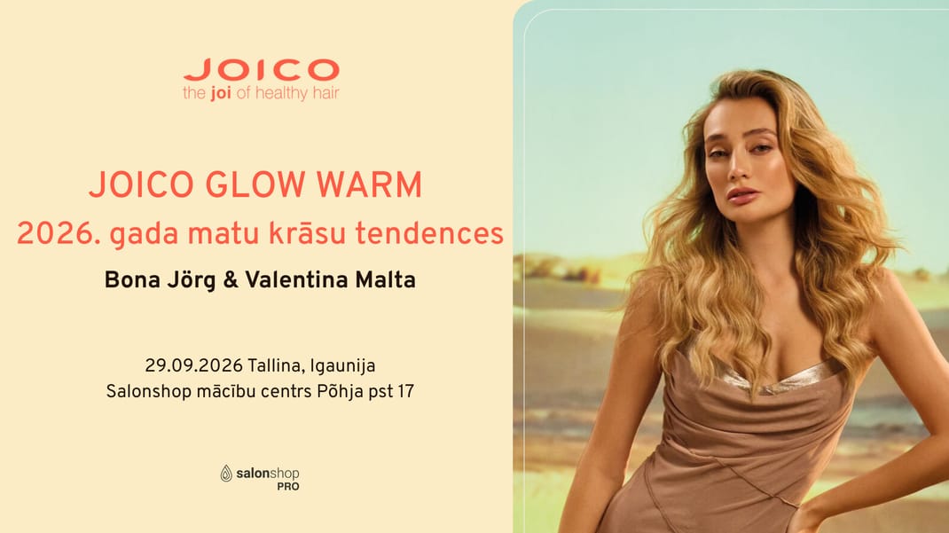 JOICO GLOW WARM 2026. gada matu krāsu tendences