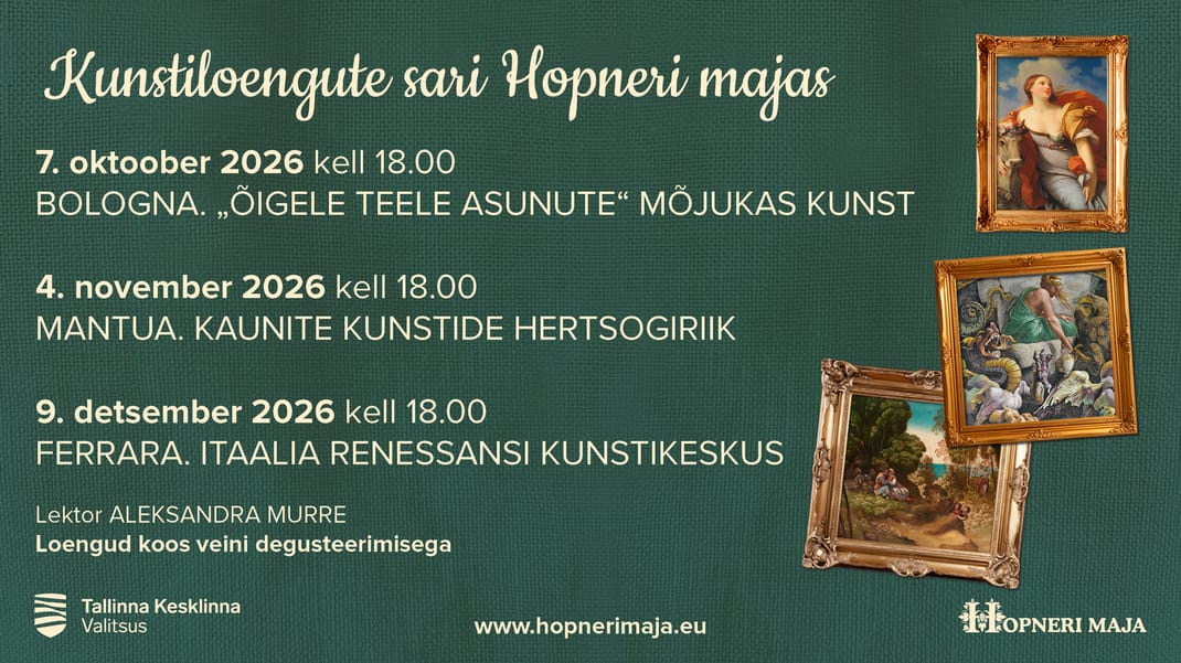 Kunstiloengute sari Hopneri majas- sarjapilet