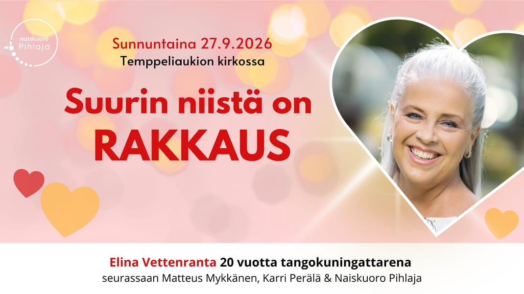 Suurin niistä on rakkaus, Temppeliaukion kirkko 27.9.2026 — Otros · Helsinki