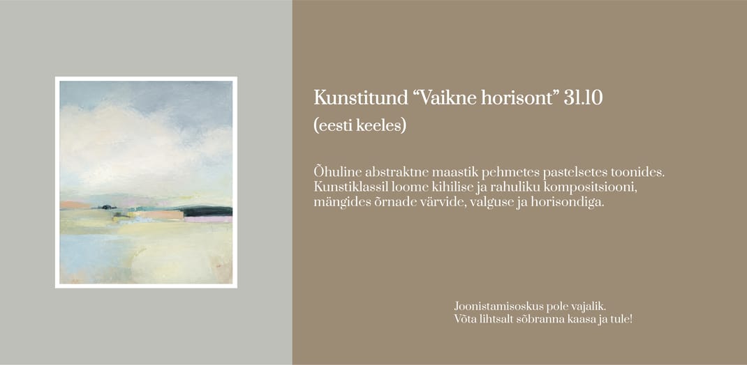Event artwork: Kunstitund 31.10