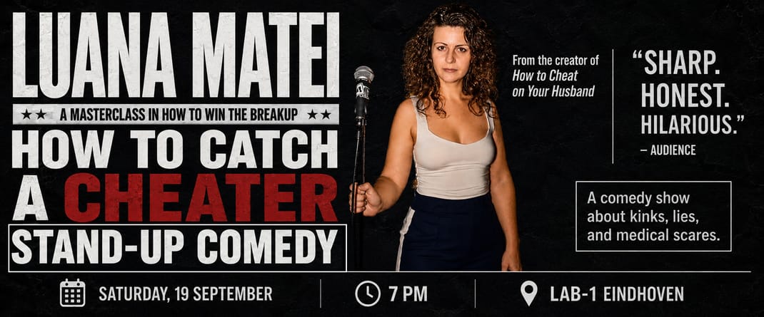 HOW TO CATCH A CHEATER in Eindhoven - Stand-up Comedy in English — Other · GC Eindhoven