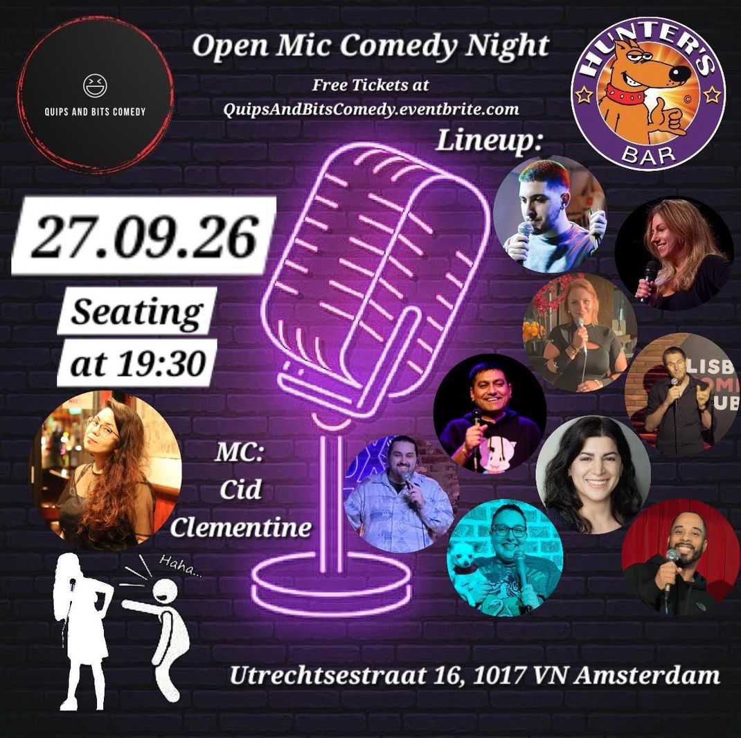 Hunter's Bar Open Mic Comedy — Other · VN Amsterdam