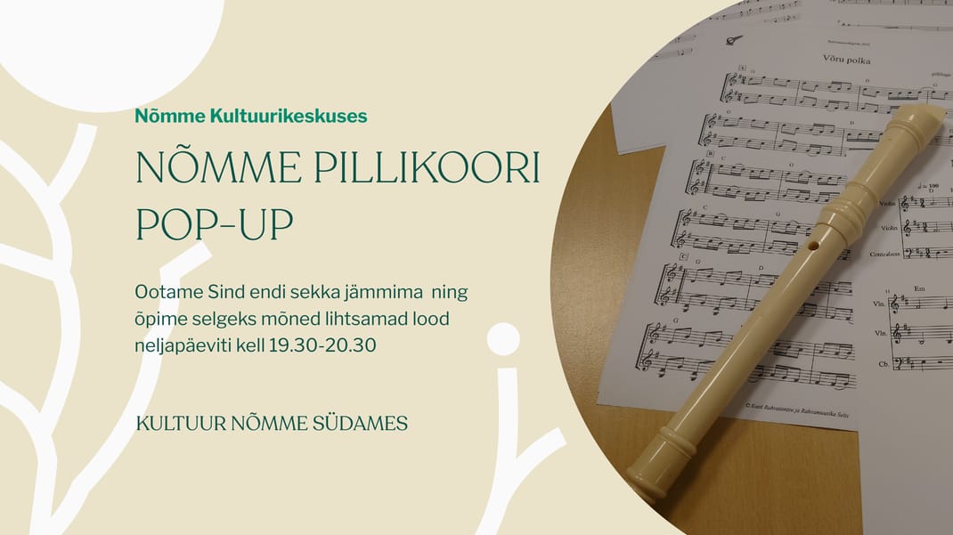NÕMME PILLIKOORI POP-UP PILLIPIDU