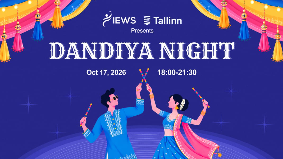 Event artwork: Dandiya Beats Tallinn 2026 – rütmi, värvide ja kogukonna õhtu