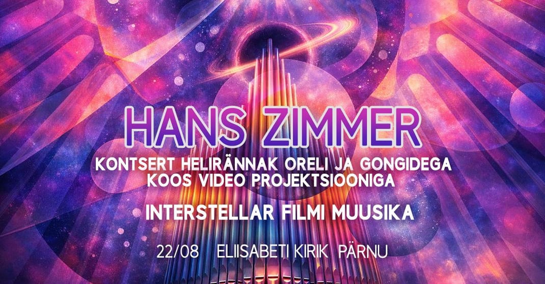 PÄRNU. Hans Zimmer. Pipe organ and gongs