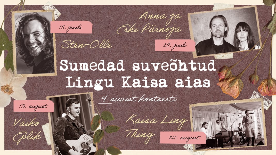 Sumedad suveõhtud Lingu Kaisa aias: Anna ja Erki Pärnoja