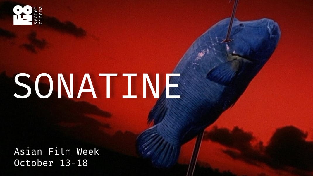 Poster for SONATINE | FOMO Secret Cinema Tbilisi - Asian Film Week