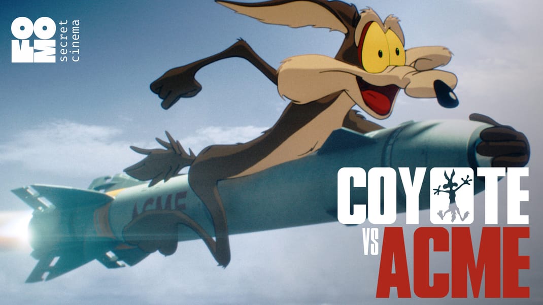 Poster for COYOTE VS ACME | FOMO Secret Cinema Tbilisi