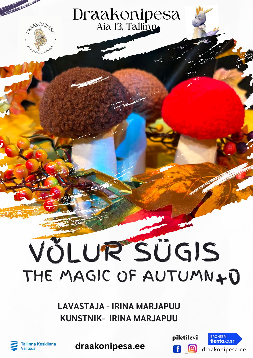 VÕLUR SÜGIS “/ “The Magic of Autumn “ uus lavastus väikelastele ja koguperele, sõnadeta, muusikaline rännak