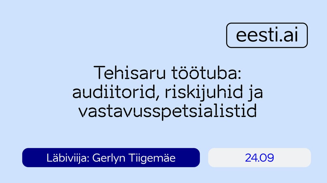 TALLINN - Tehisaru töötuba: audiitorid, riskijuhid ja vastavusspetsialistid — Other · Tallinn