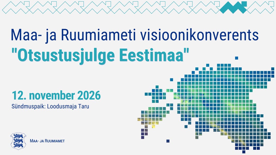 Event artwork: MaRu visioonikonverents "Otsustusjulge Eestimaa"