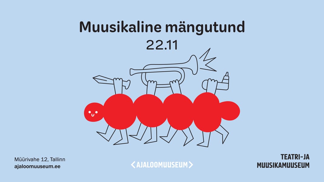 Event artwork: Kuidas mängida? Muusikaline mängutund näitusel "Tahan mängida!"
