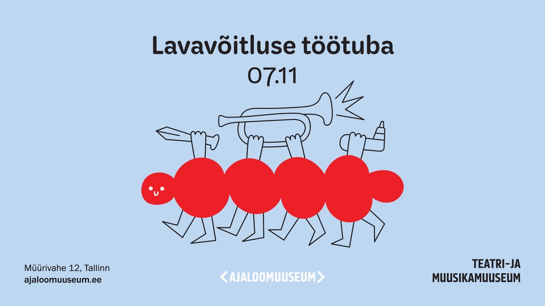Event artwork: Kuidas mängida?Lavavõitluse töötuba näitusel "Tahan mängida!"