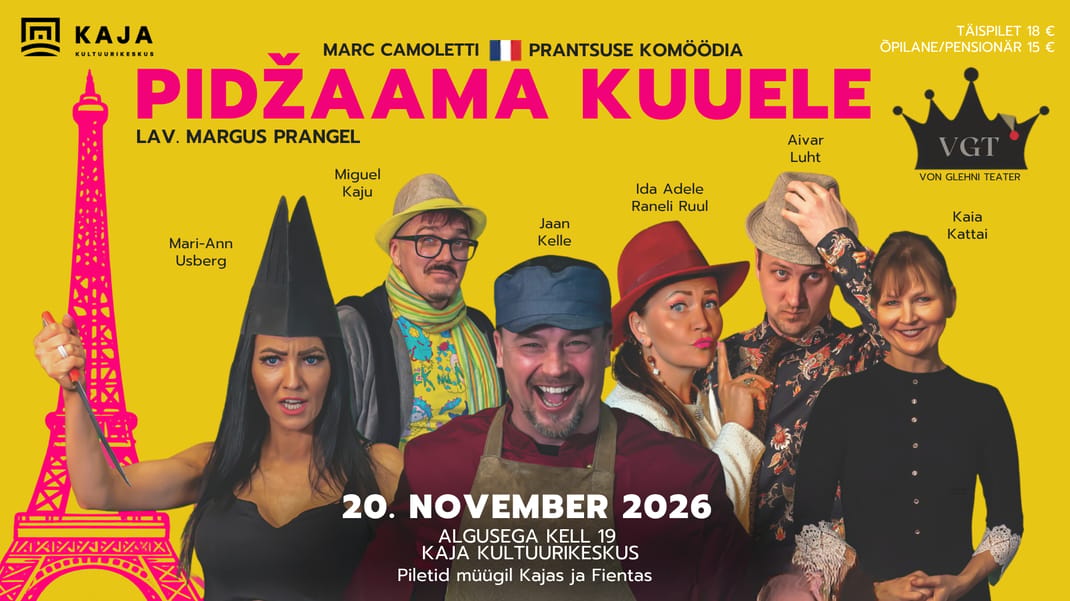 Event artwork: "Pidžaama kuuele" komöödia