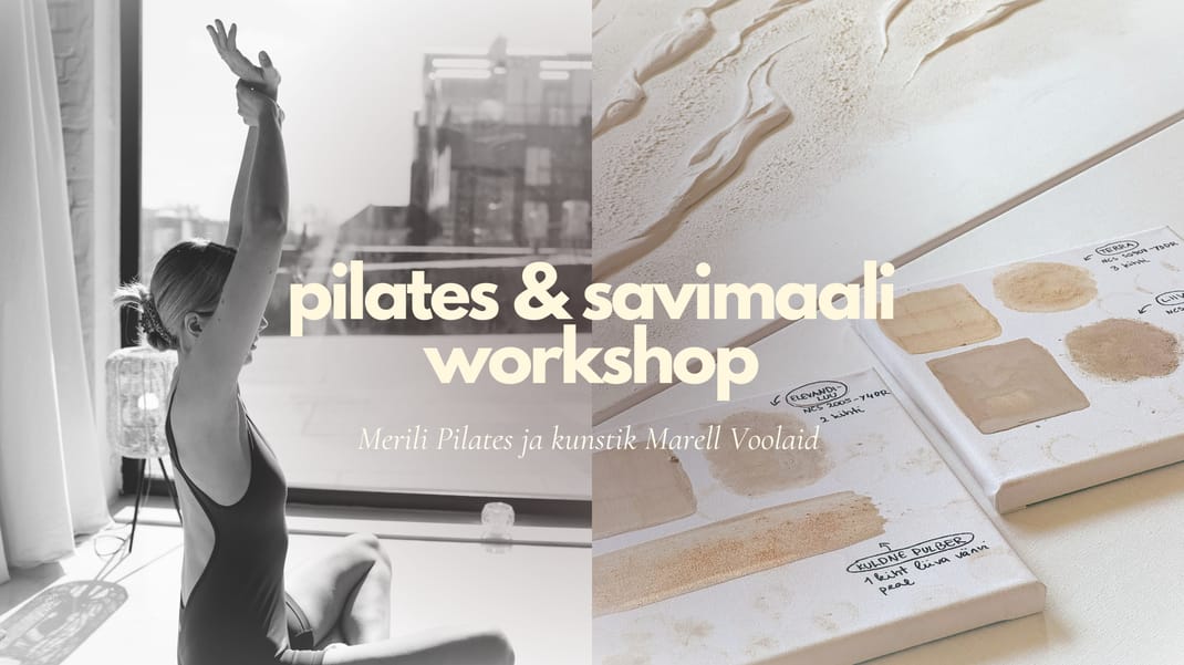 Event artwork: Pilates & Savimaali workshop 01.11