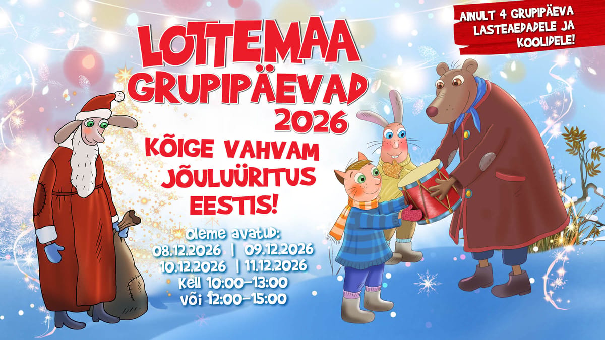 09.12 | JÕULUMAA GRUPIPÄEV | Kell: 10:00