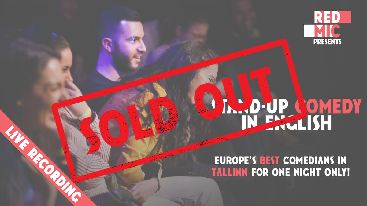 RED MIC - Tallinn - Stand up Comedy in English