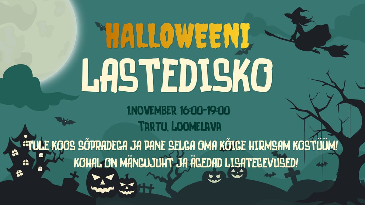 HALLOWEENI Lastedisko: Tule tantsima kui julged!