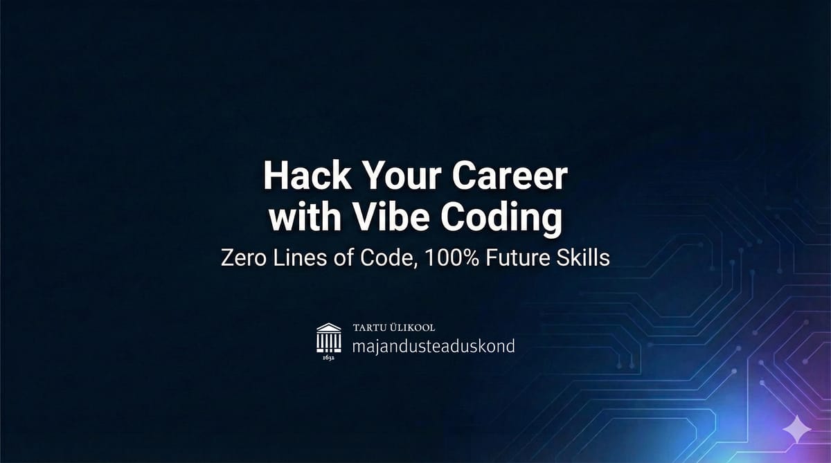 Hack Your Career with Vibe Coding: Zero Lines of Code, 100% Future ...