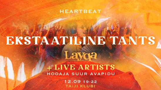 HeartBeat Ecstatic Dance · September 12 · New season opening · DJ Layqa + live artists
