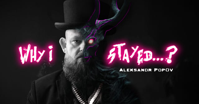 Aleksandr Popov "Why I stayed ...? A Gothic Review of Life"