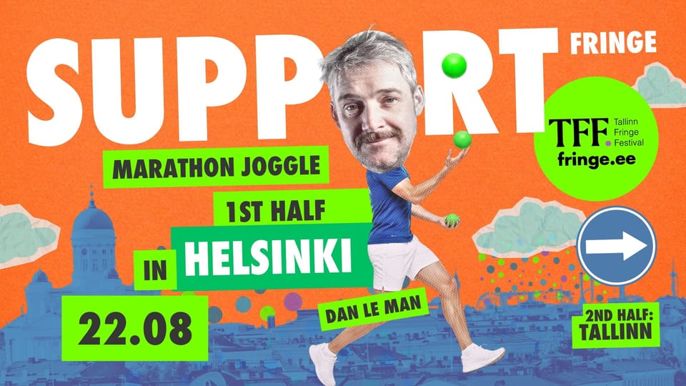 Jooksleerimine* – 1. poolmaraton Helsingis – Toeta Tallinn Fringe'i