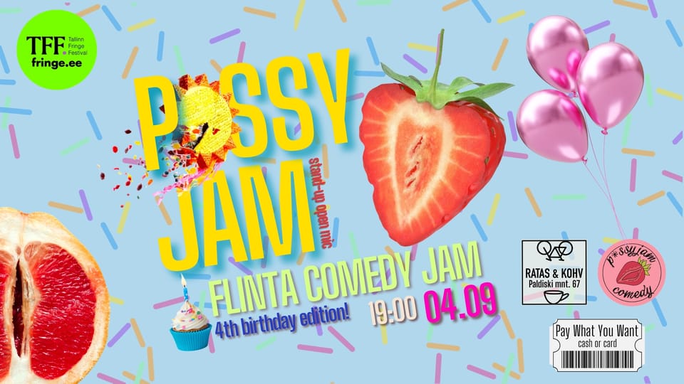 P*ssy Jam Comedy (IN ENGLISH). Vol. 40 - Tallinn Fringe